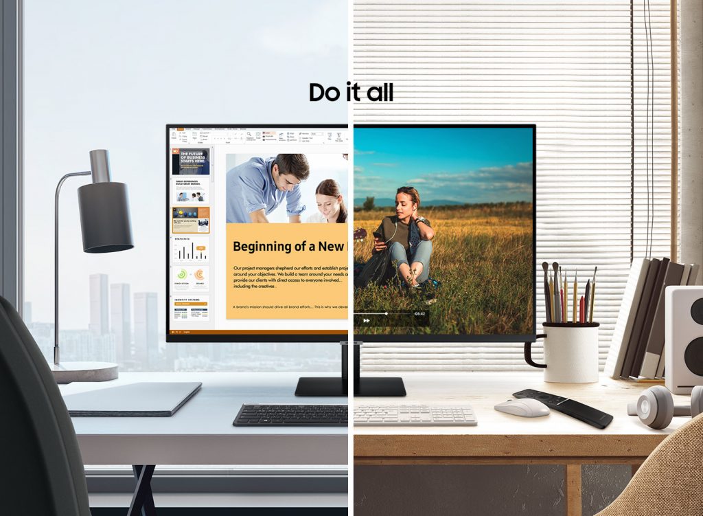 Smart Monitor per l'Home Office: lavoro e intrattenimento in un'unica piattaforma 